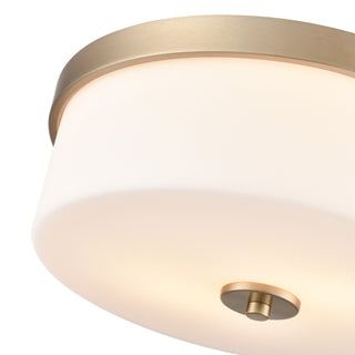 Laphia 13.25" Wide 2-Light Flushmount - Modern Gold