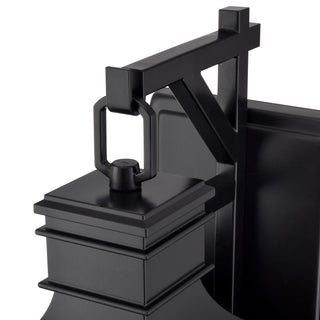 Edenton 17.75" High 2-Light Outdoor Wall Sconce - Matte Black