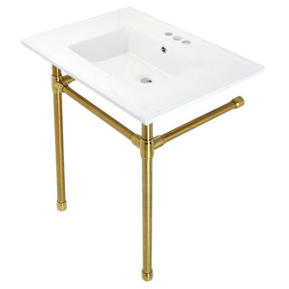 Dreyfuss 31.13 Inch Console Sink in White