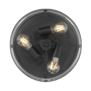 Lunden  13" Wide 3-Light Flush Mount