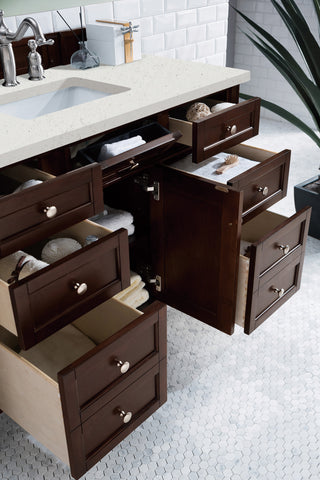 48 Inch Brittany Freestanding Vanity in Burnished Mahogany / Lime Delight Top