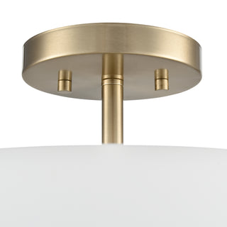 Laphia 15.75" Wide 3-Light Semi Flush - Modern Gold