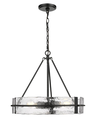 Rezi 20" Wide 3-Light Pendant - Matte Black