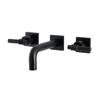 Milano Wall-Mount Bathroom Faucet in Matte Black