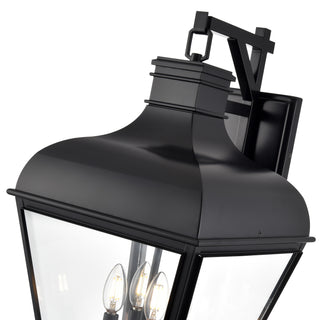 Edenton 24.5" High 4-Light Outdoor Wall Sconce - Matte Black