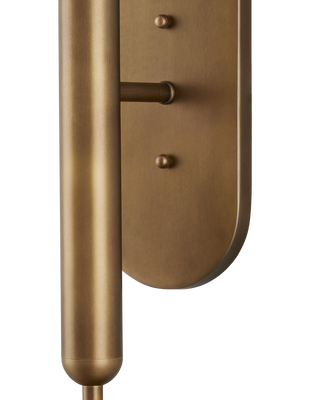 Barbican Double-Light Brass Wall Sconce