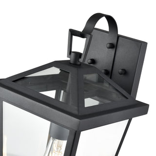Mensun 1-Light Outdoor Wall Sconce Textured Black