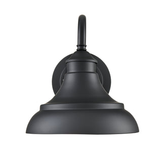 Alvii 1-Light Outdoor Wall Sconce Powder Coated Black