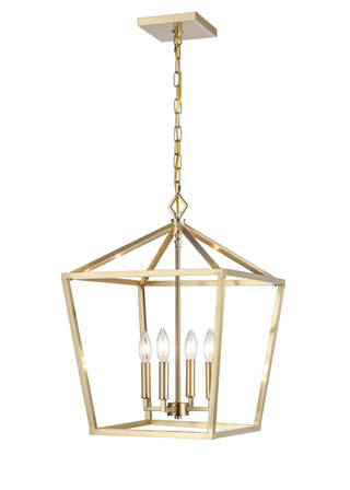 4-Light Pendant light Modern Gold