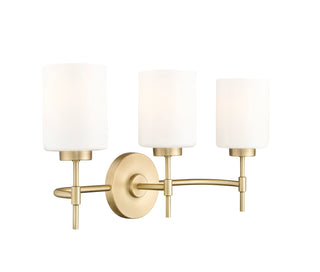 Keylee 22" Wide 3-Light Vanity - Vintage Brass