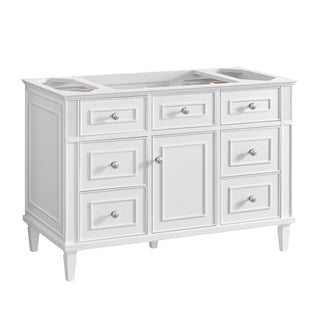 48 Inch Lorelai Freestanding Vanity in Bright White / Lime Delight Top