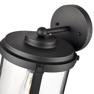 1-Light Outdoor Wall Sconce Textured Black