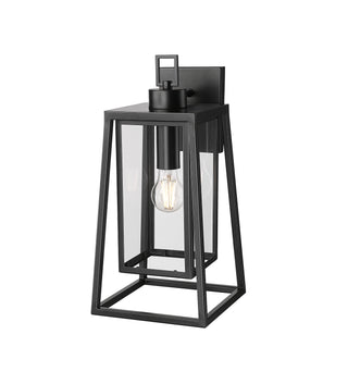 Denzell 17.25" High 1-Light Outdoor Wall Sconce - Powder Coated Black