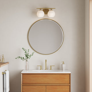 Kimorra 2-Light Vanity Vintage Brass
