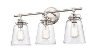 Amberose 3-Light Vanity Brushed Nickel