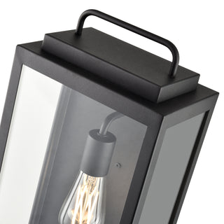 Gallatin 1-Light Outdoor Wall Sconce Textured Black