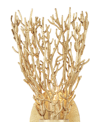 Sea Fan Gold Wall Sconce