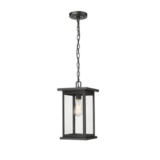 Bowton 1-Light Outdoor Hanging Lantern Powder Coated Black