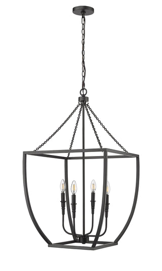 Kelsey 4-Light Pendant light Matte Black