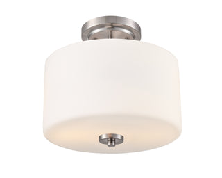 Verlana 22" 2-Light Semi-Flush Mount - Brushed Nickel