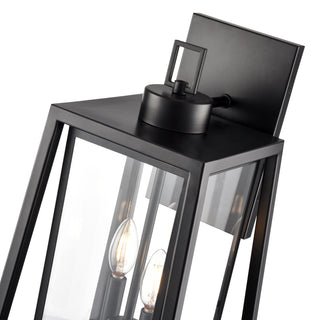 Denzell 21.25" High 2-Light Outdoor Wall Sconce - Powder Coated Black