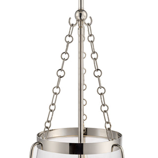 Adabella 11.75" 3-Light Pendant - Polished Nickel
