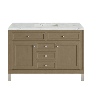 48 Inch Chicago Freestanding Vanity in Walnut Whisper / Ethereal Noctis Top