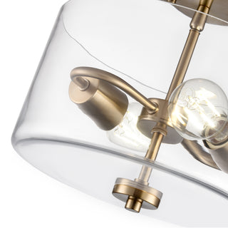 Verlana 11" Wide 2-Light Semi Flush - Modern Gold