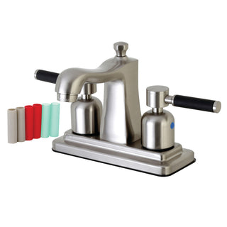 Kaiser 4 Inch Centerset Bathroom Faucet in Brushed Nickel