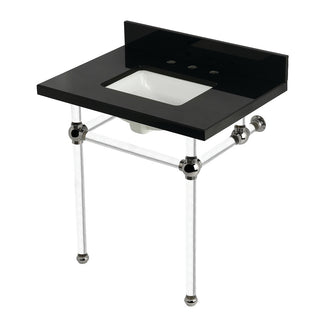Templeton 30 Inch Console Sink in Polished Nickel