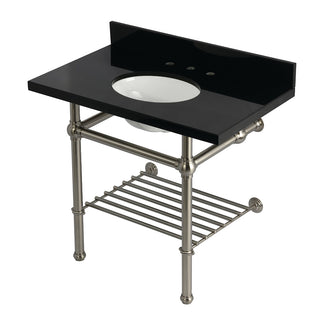 Templeton 36 Inch Console Sink in Brushed Nickel
