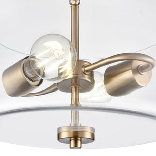 Verlana 11" Wide 2-Light Semi Flush - Modern Gold