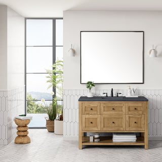 48 Inch Breckenridge Freestanding Vanity in Light Natural Oak / Charcoal Soapstone Top