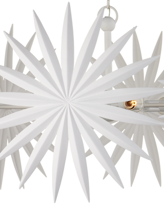 Bismarkia Small White Chandelier