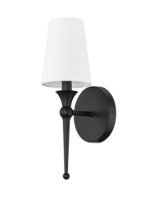 1-Light Wall Sconce Matte Black