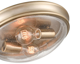 2-Light Flushmount Lighting Modern Gold
