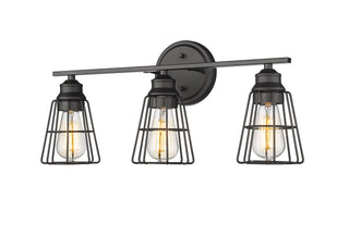 3-Light Vanity Matte Black