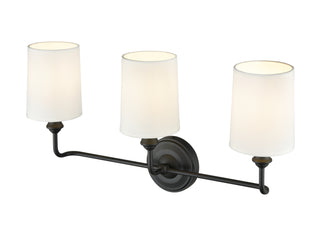 Leena 3-Light Vanity Matte Black