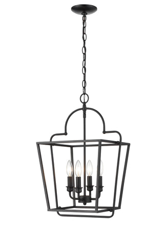 4-Light Pendant light Matte Black
