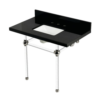 Templeton 36 Inch Console Sink in Polished Nickel