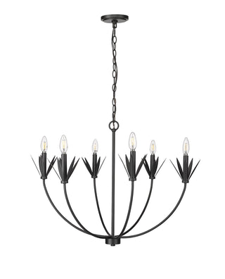 Primrose 6-Light Chandelier Ceiling Light Matte Black