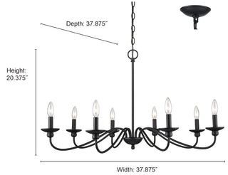 Delvona 8-Light Chandelier Ceiling Light Modern Gold