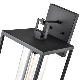 Ellway 1-Light Outdoor Wall Sconce Textured Black