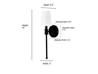 1-Light Wall Sconce Polished Nickel