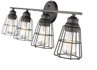 4-Light Vanity Matte Black