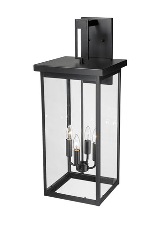 Barkeley 4-Light Outdoor Wall Sconce Powder Coated Black