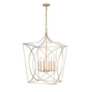 Tracy 6-Light Pendant light Painted Modern Gold
