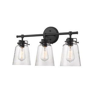 Amberose 3-Light Vanity Matte Black