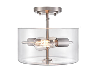 Verlana 2-Light Semi-Flush Ceiling Mount Brushed Nickel