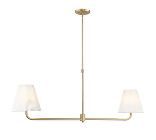 Ami 48" Wide 2-Light Island - Vintage Brass
